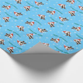 Happy Howliday Long Coat Chihuahua Geschenkpapier (Ecke)