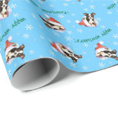 Happy Howliday Long Coat Chihuahua Geschenkpapier (Rolleneckpunkt)