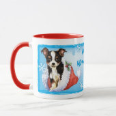 Happy Howliday Long Coat Chihuahua Tasse (Links)
