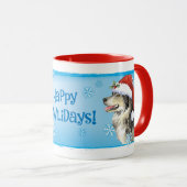 Happy Howliday Malemute Tasse (VorderseiteRechts)