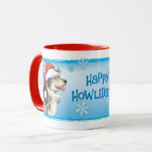 Happy Howliday Malemute Tasse (Vorderseite Links)