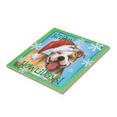 Happy Howliday Pit Bull Terrier Fliese (Seite)