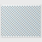 Happy Howliday Pit Bull Terrier Geschenkpapier (Flach)