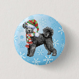 Happy Howliday Pumi Button