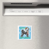 Happy Howliday Pumi Magnet (In Situ (Geschirrspüler))