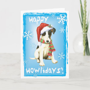 Happy Howliday Smooth Fox Terrier Feiertagskarte