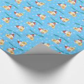 Happy Howliday Spitz Geschenkpapier (Ecke)