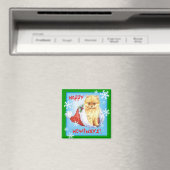 Happy Howliday Spitz Magnet (In Situ (Geschirrspüler))
