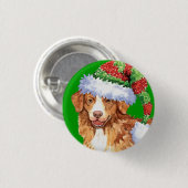Happy Howliday Toller Button (Vorne & Hinten)