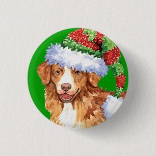 Happy Howliday Toller Button