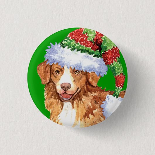 Happy Howliday Toller Button (Vorderseite)
