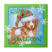 Happy Howliday Toller Fliese (Vorderseite)