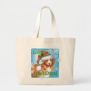 Happy Howliday Toller Jumbo Stoffbeutel