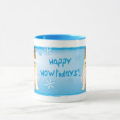 Happy Howliday Wire Fox Terrier Tasse (Zentrum)