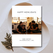 Happy Howlidays 2 Couple Foto mit Hund Weihnachten