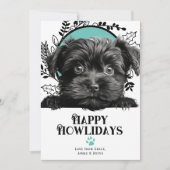 Happy Howlidays Affenpinscher Hund Weihnachten (Vorderseite)