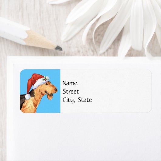 Happy Howlidays Airedale (Insitu)