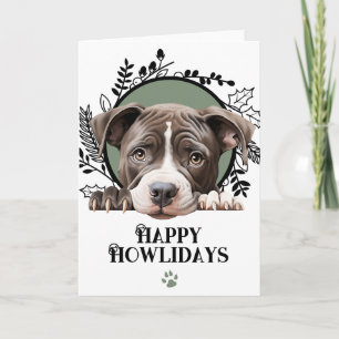 Happy Howlidays American Pit Bull Dog Weihnachten