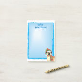 Happy Howlidays Anatolian Shepherd Post-it Notes Klebezettel (Auf Schreibtisch)