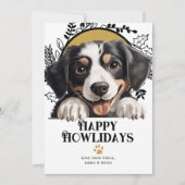 Happy Howlidays Appenzeller Sennenhund Dog Feiertagskarte (Vorderseite)