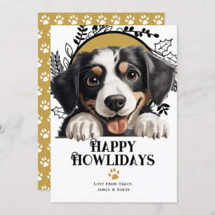 Happy Howlidays Appenzeller Sennenhund Dog Feiertagskarte