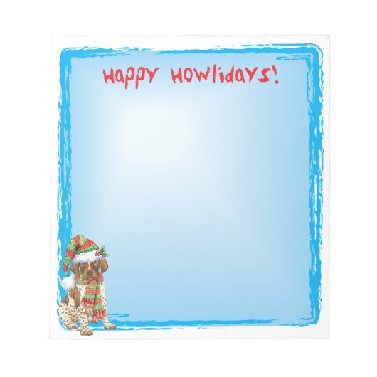 Happy Howlidays APS Notizblock (Vorderseite)