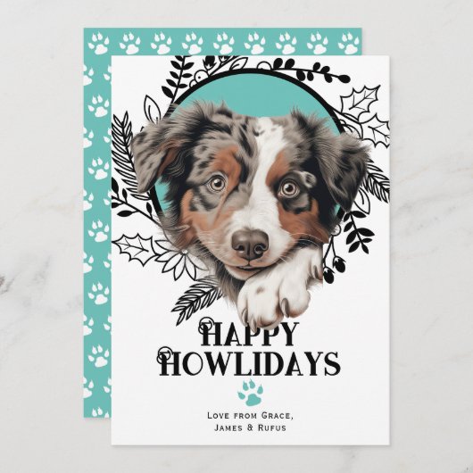 Happy Howlidays Australian Cattle Dog Weihnachten (Vorne/Hinten)
