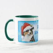 Happy Howlidays Australian Shepherd Tasse (Links)