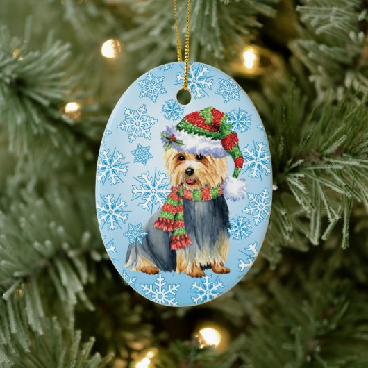 Happy Howlidays Australian Terrier Keramik Ornament (Baum)