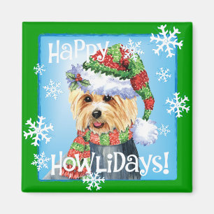 Happy Howlidays Australian Terrier Magnet