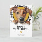 Happy Howlidays Azawakh Dog Weihnachten (Stehend Vorderseite)