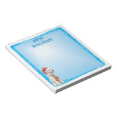 Happy Howlidays Bedlington Terrier Notepad Notizblock (angewinkelt)
