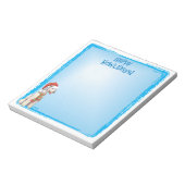 Happy Howlidays Bedlington Terrier Notepad Notizblock (Rotiert)