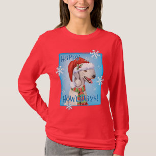 Happy Howlidays Bedlington Terrier T - Shirt