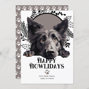 Happy Howlidays Belgisches Schafhund Weihnachten