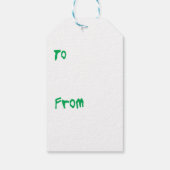 Happy Howlidays Belgium Malinois Geschenkanhänger (Rückseite)