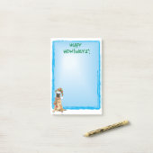 Happy Howlidays Belgium Malinois Post-it Klebezettel (Auf Schreibtisch)