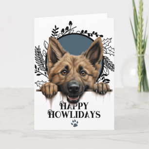 Happy Howlidays Belgium Shepherd Dog Weihnachten
