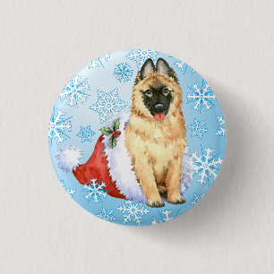Happy Howlidays Belgium Tervuren Button