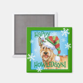 Happy Howlidays Berger Picard Magnet (Vorderseite/Rückseite)