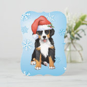 Happy Howlidays Berner Feiertagskarte (Stehend Vorderseite)