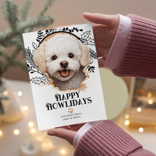 Happy Howlidays Bichon Frise Dog Weihnachten