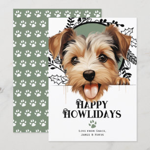 Happy Howlidays Biewer Terrier Dog Weihnachten