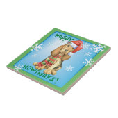 Happy Howlidays Bloodhound Fliese (Seite)