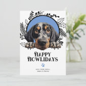 Happy Howlidays Bluetick Coonhound Dog Weihnachten (Stehend Vorderseite)