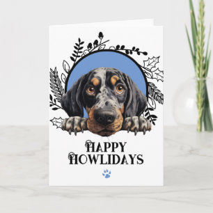 Happy Howlidays Bluetick Coonhound Dog Weihnachten