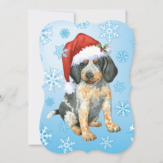 Happy Howlidays Bluetick Feiertagskarte (Vorderseite)