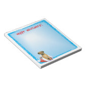 Happy Howlidays Border Terrier Notizblock (angewinkelt)