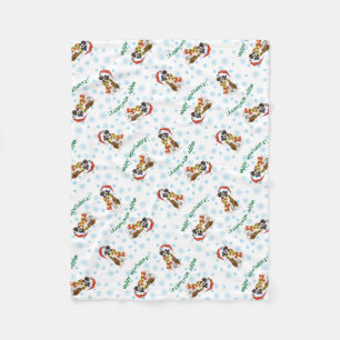 Happy Howlidays Boxer Fleece Blanket