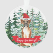 Happy Howlidays Boxer Weihnachten Ornament (Vorderseite)